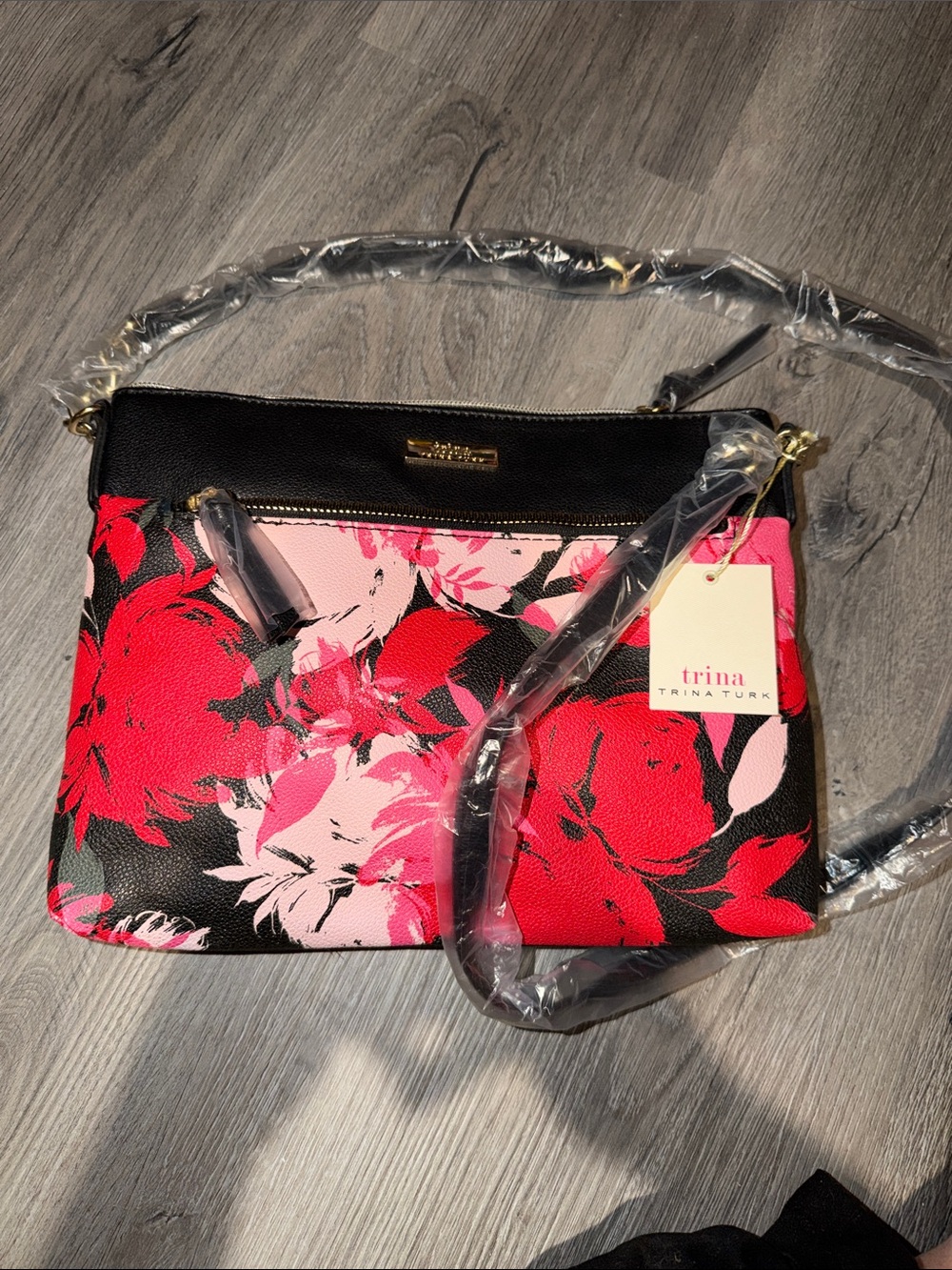 NWT Trina Turk Floral Crossbody